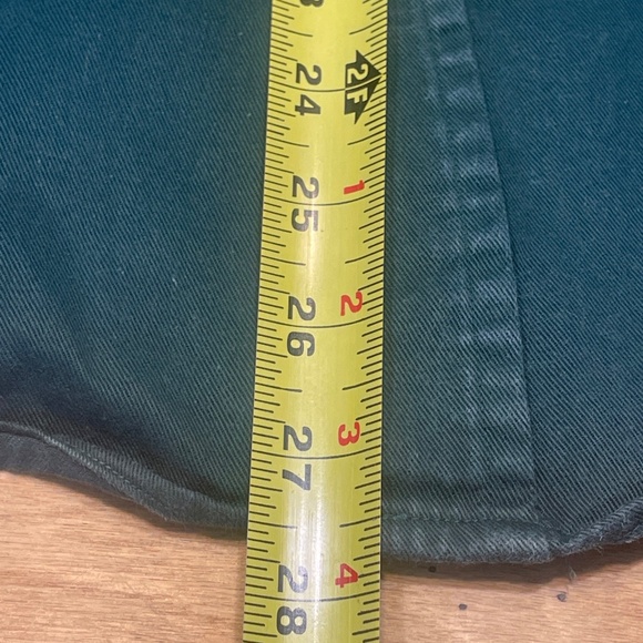 King Ranch Band Collar Button Up Shirt Size Large Color Green Made in USA - Picture 9 of 14